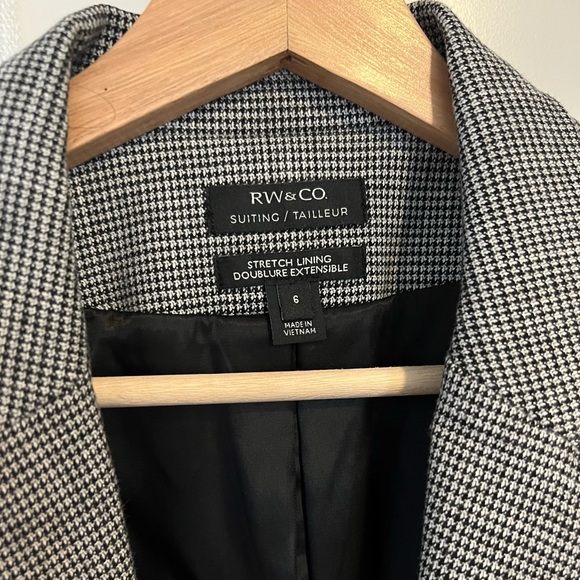 Checkered Dark Gray Blazer - Picture 4 of 4